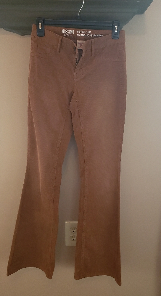 Mid rise flare corduroy